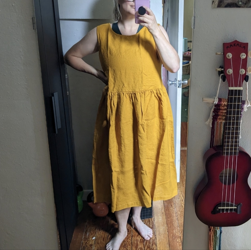 NotPerfectLinen Smock Dress